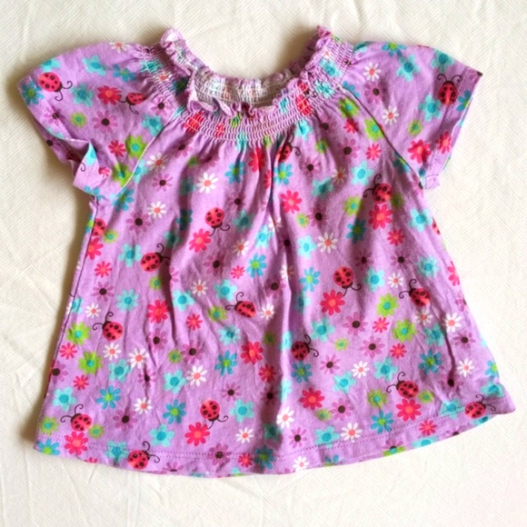 vintage oshkosh b'gosh 2-piece floral outfit set 3 months baby girl - Picture 5 of 7